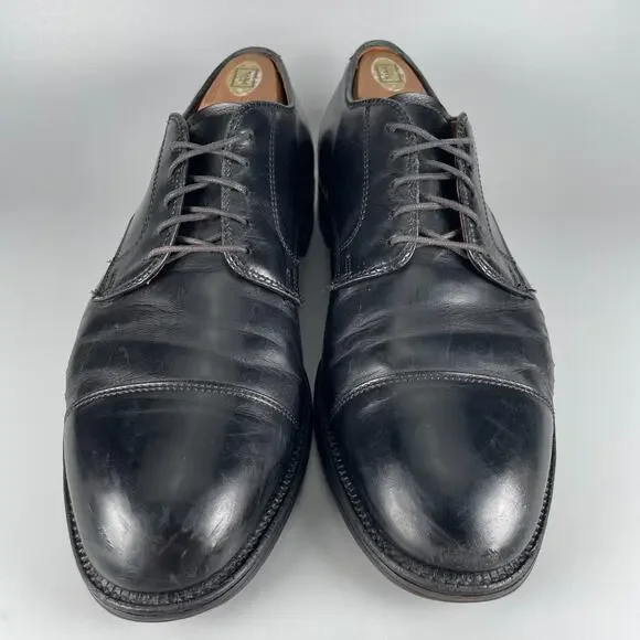 Brooks Brothers Men\'s Size 10 E Black Leather Cap Toe Oxfords Dress Shoes GUC Brooks Brothers Men main image 3